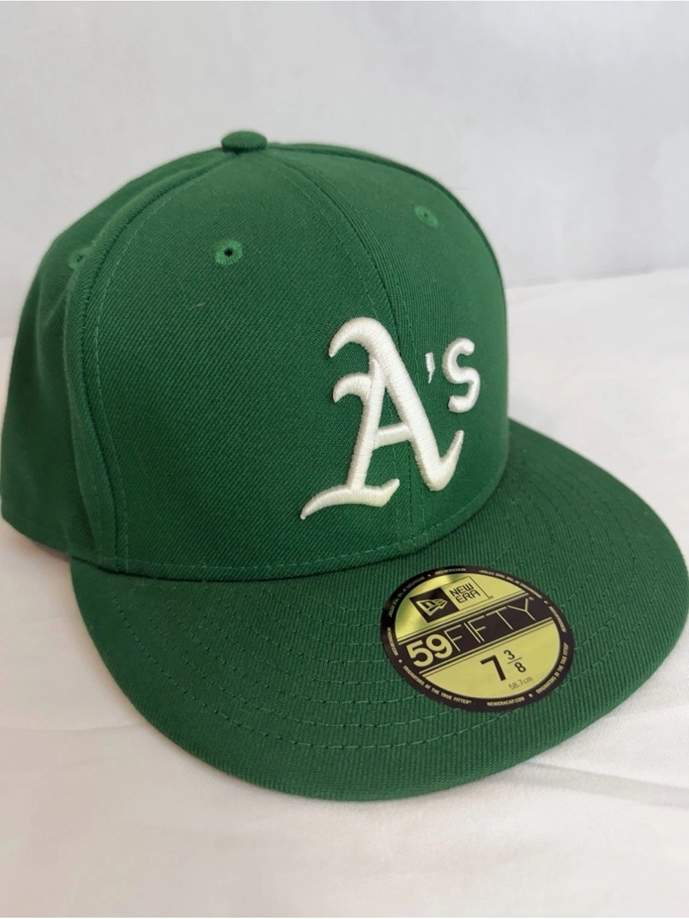 New Era Oakland Athletics A's 59Fifty Fitted Hat Size 7 3/8 MLB Green Cap